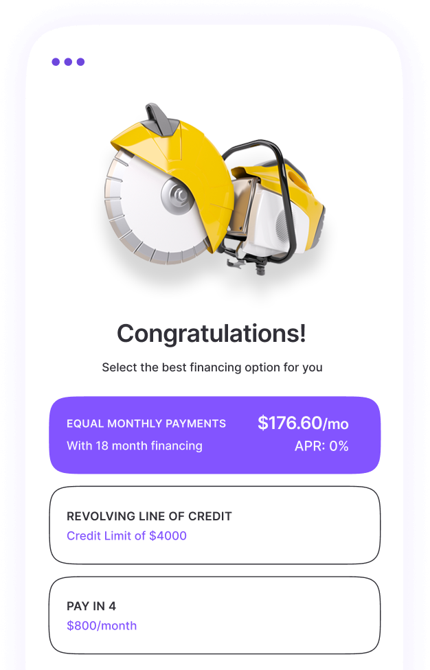chargeafters revolving line of credit from its embedded finance platform